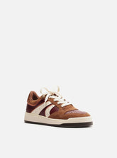 TÊNIS MARROM MULTIMATERIAL AMARRAÇÃO MIX URBAN A 12804 0047 0004 AREZZO